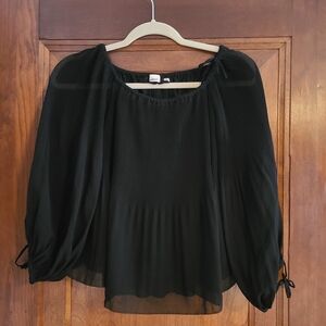 Wilfred Black Pleated Blouse